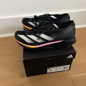 Adidas Adizero Takumi Sen Black and White Sneakers